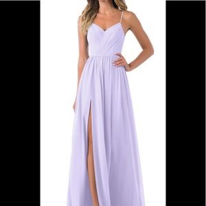 Azazie cora lilac dress